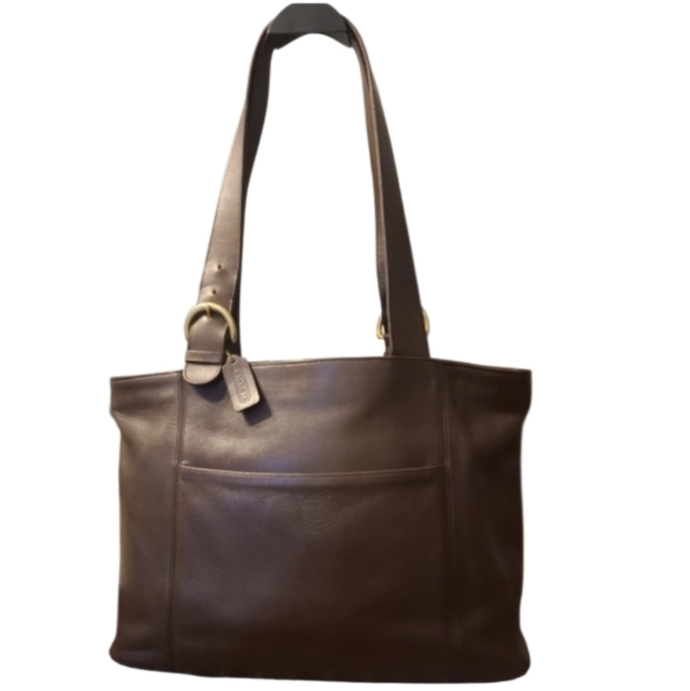 Coach Vintage 1996 Soho Large Zip Top Leather Tote Bag w/ Coach Dustbag In EUC - Picture 2 of 14